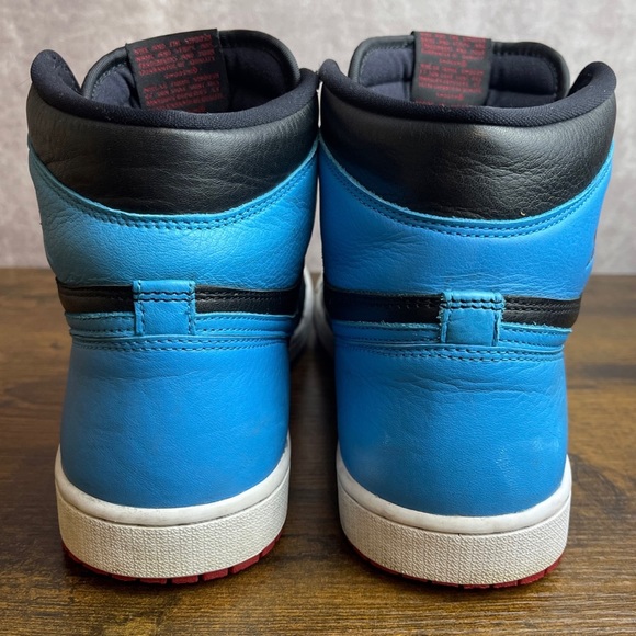 Jordan 1 High OG UNC To Chicago 2020 Size 12 W 10.5 M CD0461-046 Red Blue Black - Picture 7 of 9